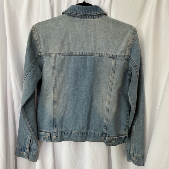 Rachel Parcell Light Wash Distressed Jean Jacket Size XS - Picture 6 of 8